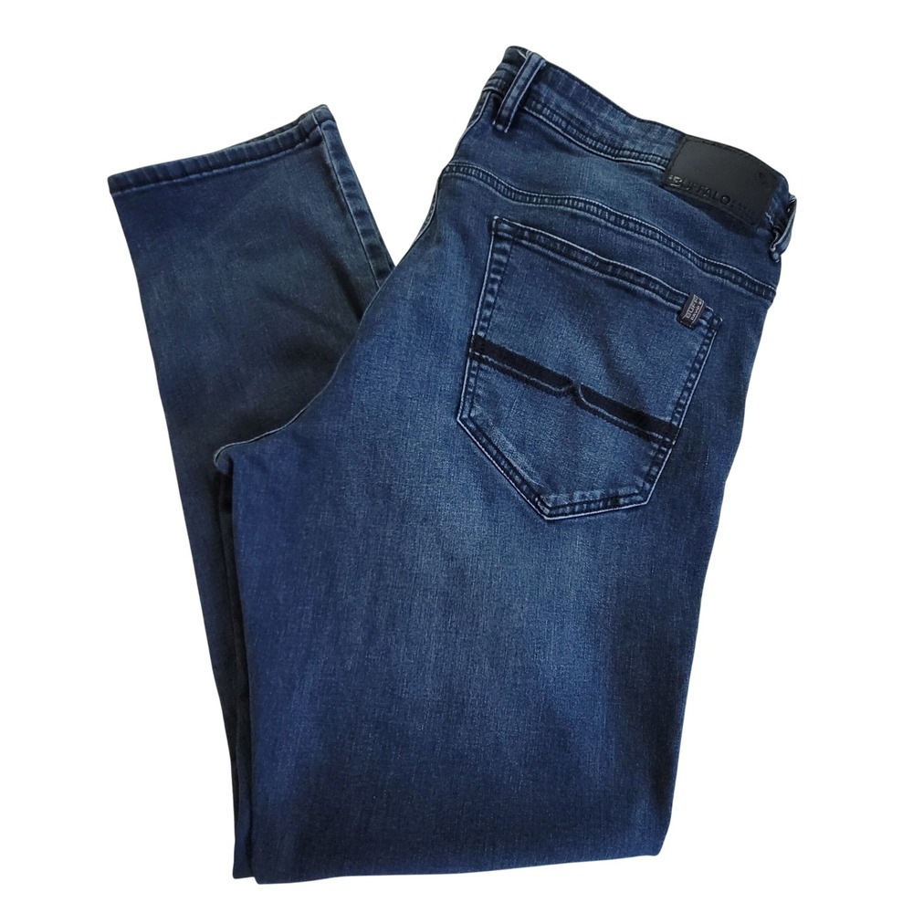 Buffalo‎ David Bitton Axel Jeans Mens 38x32 Dark Wash Slim Stretch Denim Pants